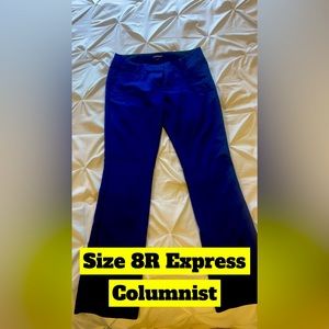 Express Columnist dark blue pants size 8 Regular.